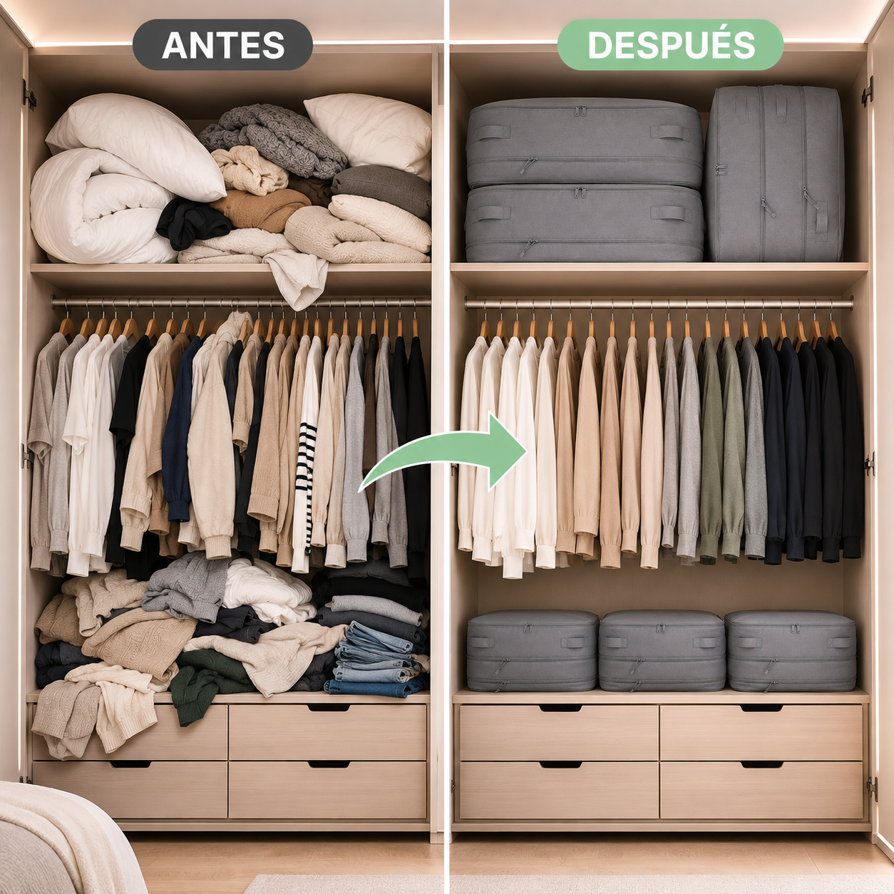 Organizador Modovita – Ahorra hasta un 66% de espacio