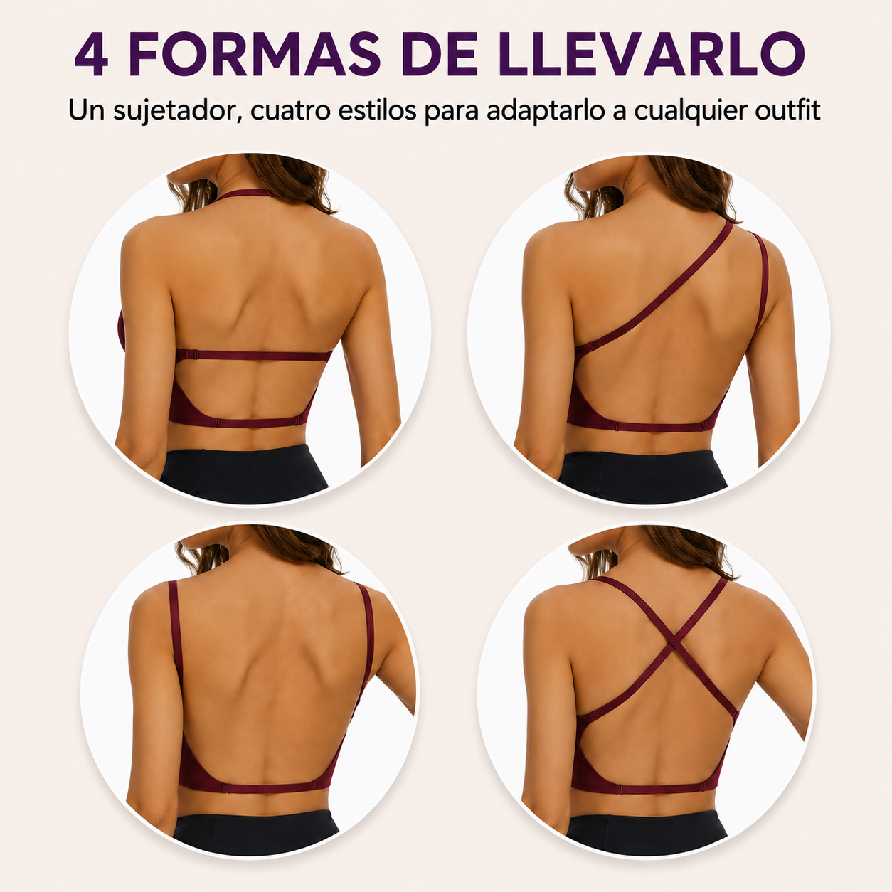 Sujetador Push-Up Invisible