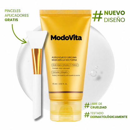 Mascarilla Facial Coreana con Cúrcuma y Colágeno