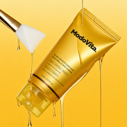 Mascarilla Facial Coreana con Cúrcuma y Colágeno