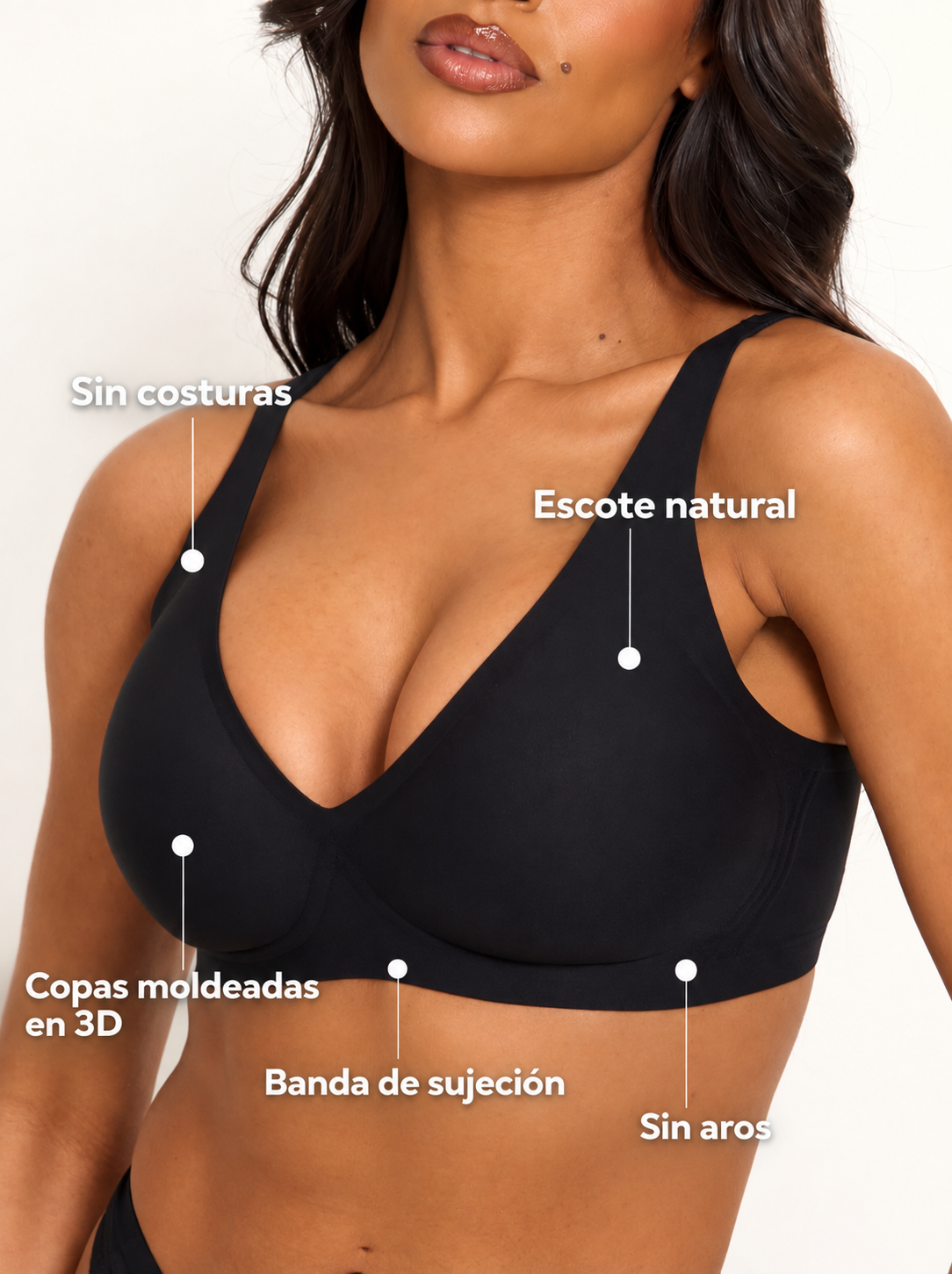Modovita – Sostén Sin Aros Invisible Bajo la Ropa